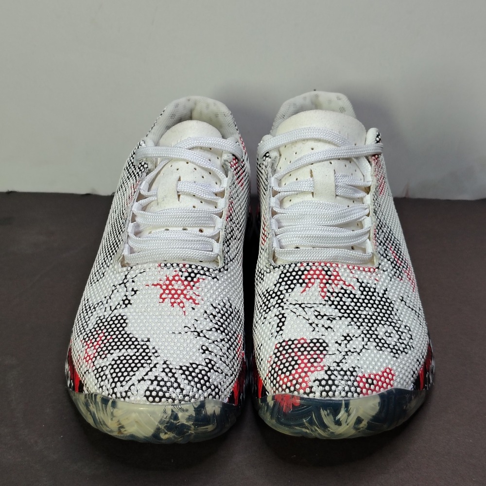 NOBULL SuperFabric Trainer White Black Red Floral Camo Shoes Womens 7 Mens 5.5 - Picture 3 of 12